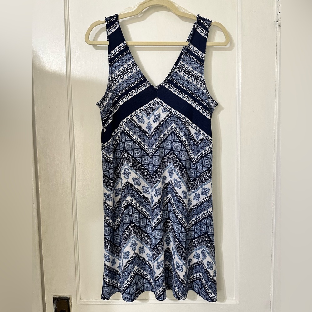 Blue & White Dress